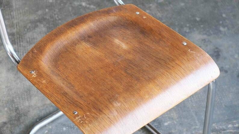 Bauhaus Cantilever Chair After Mart Stam, Honey Brown photo for sale