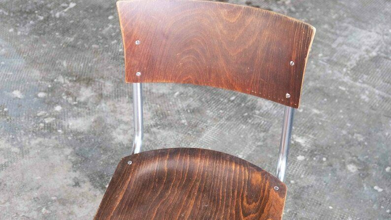 Bauhaus Cantilever Chair After Mart Stam, Dark Brown photo 400.0