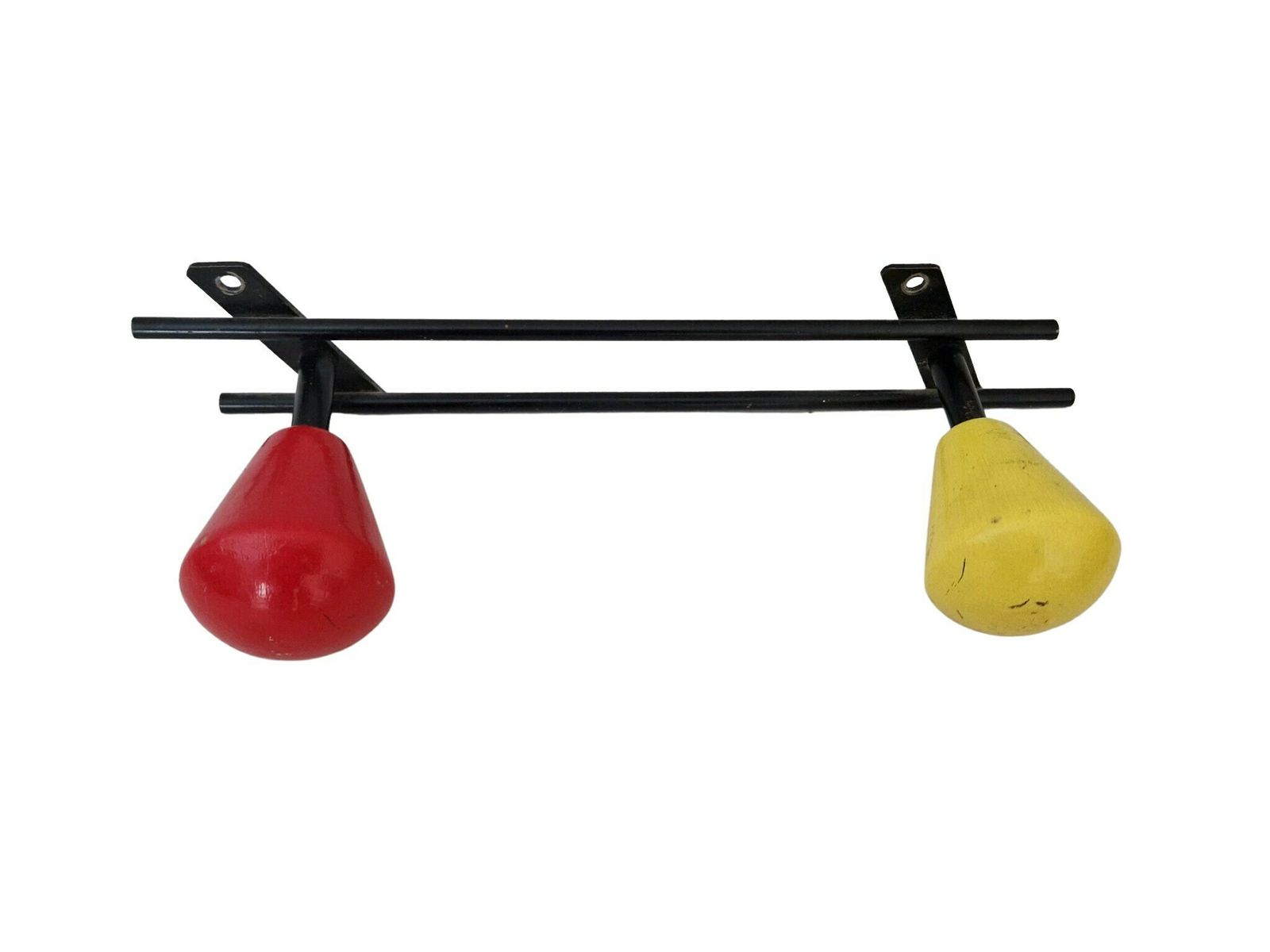 Mcm Atomic Era Coat Rack And Hat Hooks, 1950s French Mid Century Modern Sputnik Home Wall Decor photo furniture