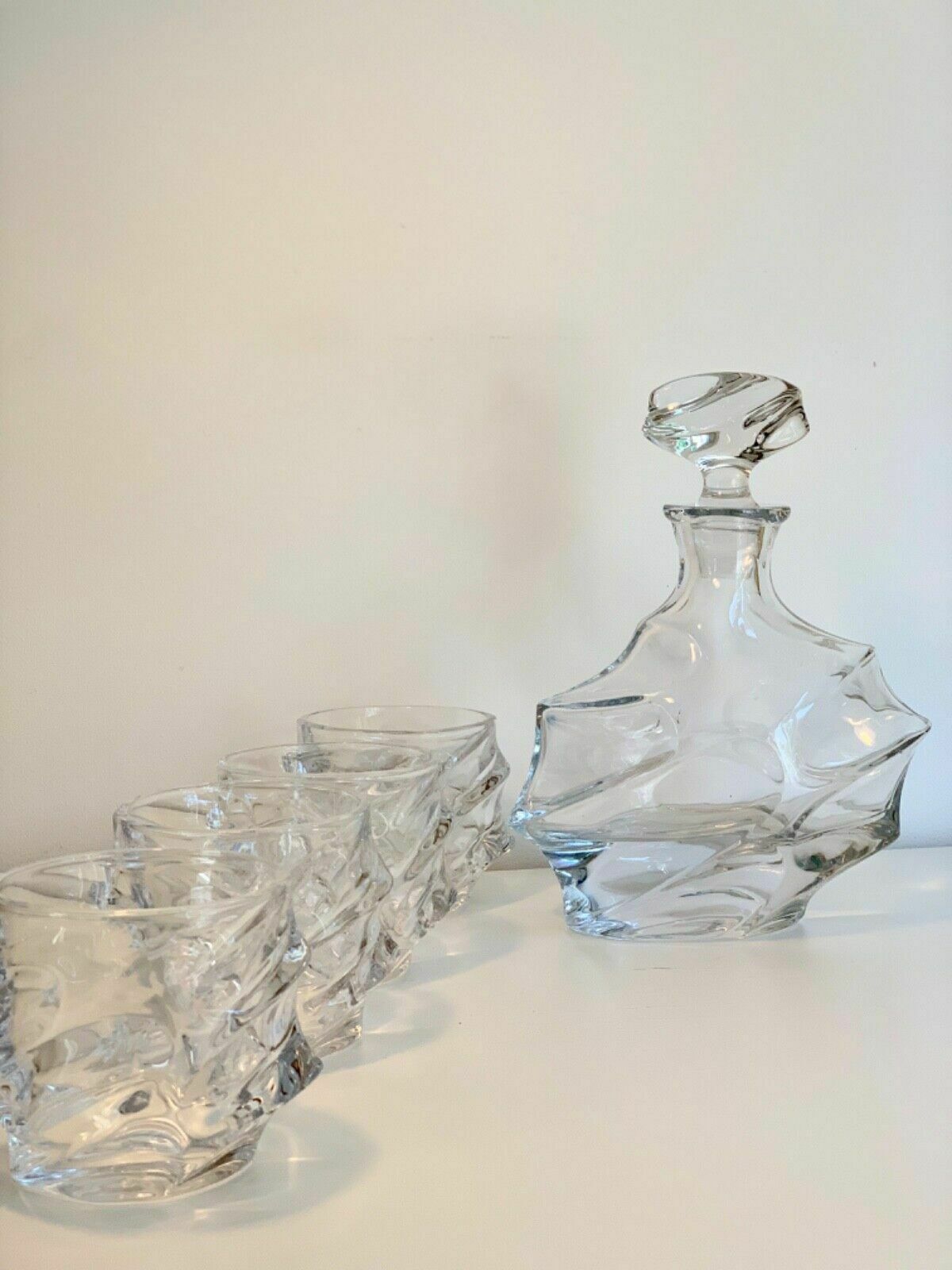 Kanars Emperor Decanter & Crystal Old Fashioned Glasses Set Luxury Gift photo Home Decor