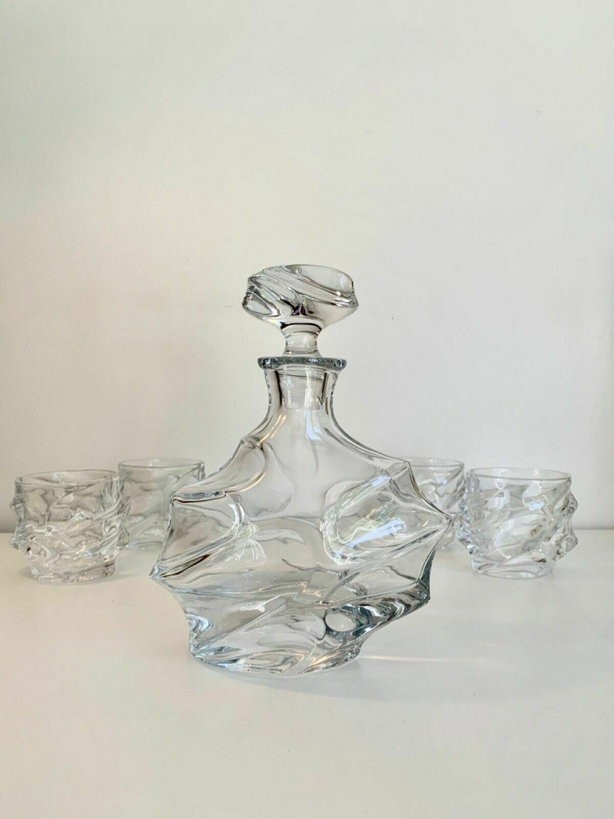 Kanars Emperor Decanter & Crystal Old Fashioned Glasses Set Luxury Gift photo vintage