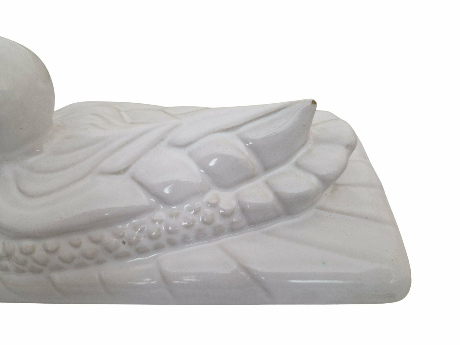 photo furniture French White Ironstone Duck Tureen, Covered Casserole Terrine Dish