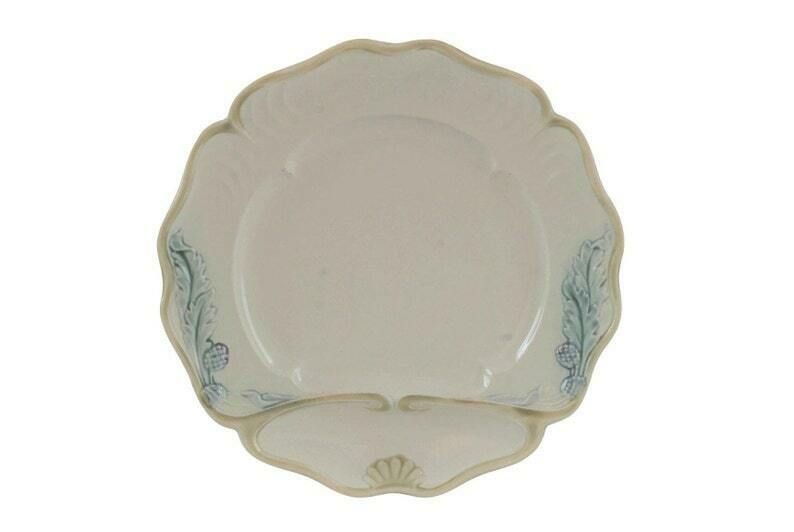 Antique Majolica Artichoke And Asparagus Plate By Fives Lille French Ceramic Wall Plate And Country Kitchen Decor