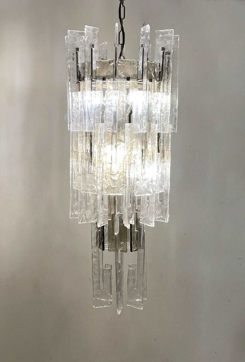 Italian Mid Century Murano Glass Chandelier By Carlo Nason photo furniture