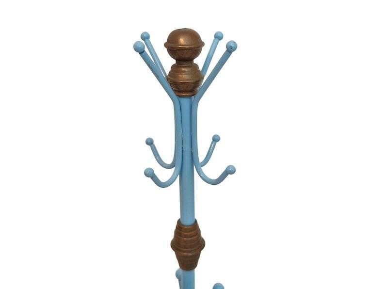 Jewelry Organizer Stand, Miniature Metal Coat Rack, Dollhouse Furniture Accessory photo 60.0