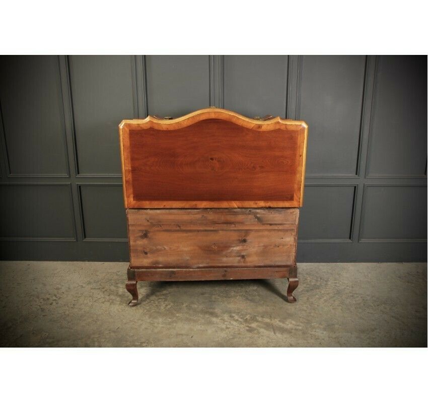 2489.76 Large Walnut Serpentine Shaped Chest photo