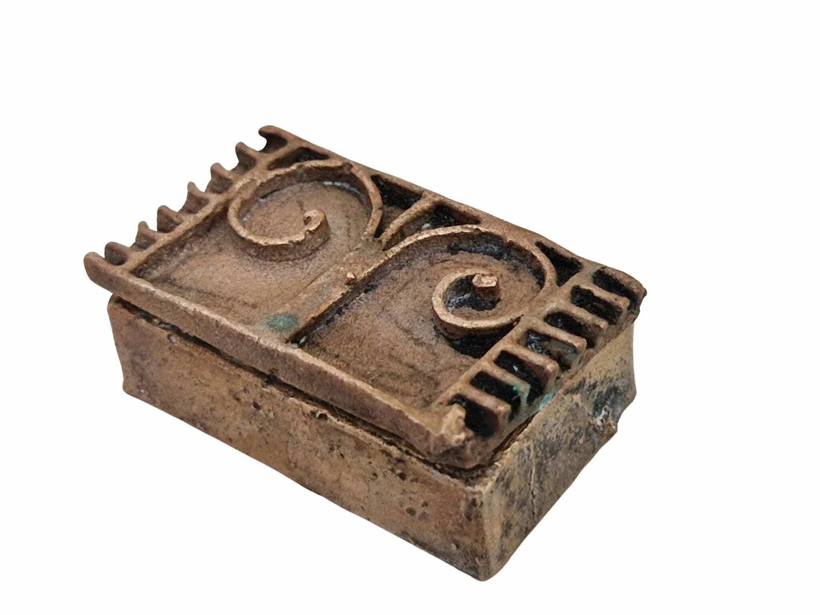 Antique Akan Gold Dust Box, Set Of Two, Collectible African Art photo Home Decor
