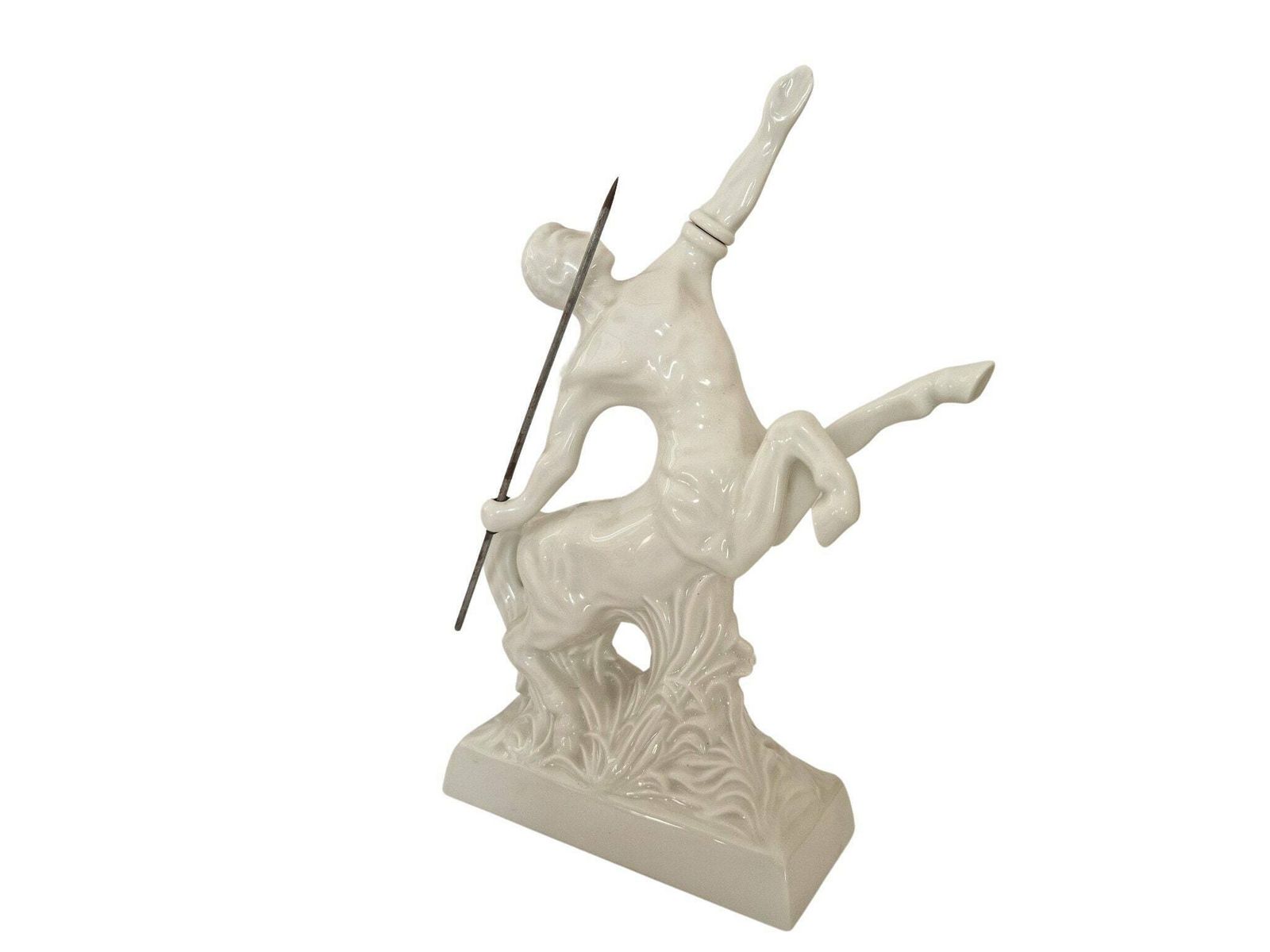 Remy Martin Centaur Cognac Decanter, Bernardaud Limoges French Porcelain Figure Bottle, Mythology Collectible & Bar Decor photo for sale