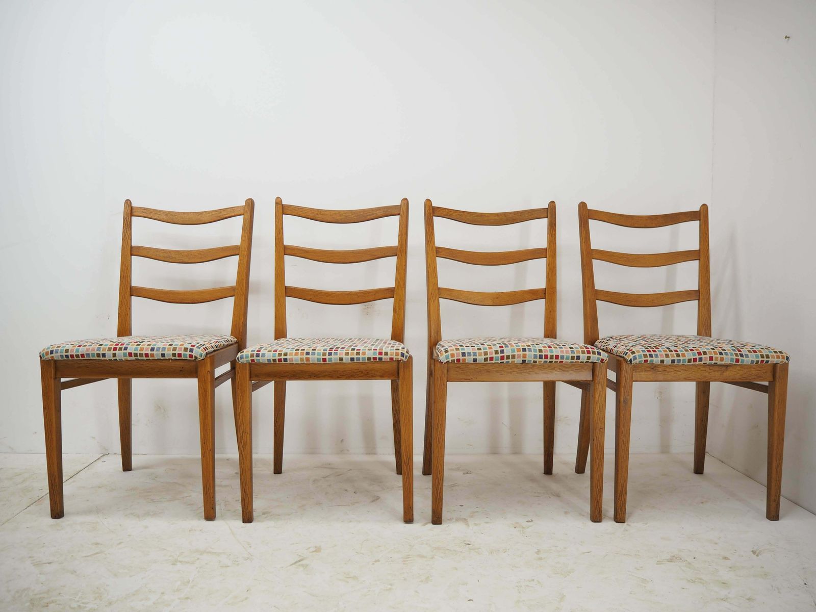 Set Of 4 Midcentury Dining Chairs, Interier Praha, Czechoslovakia, 1970s photo furniture