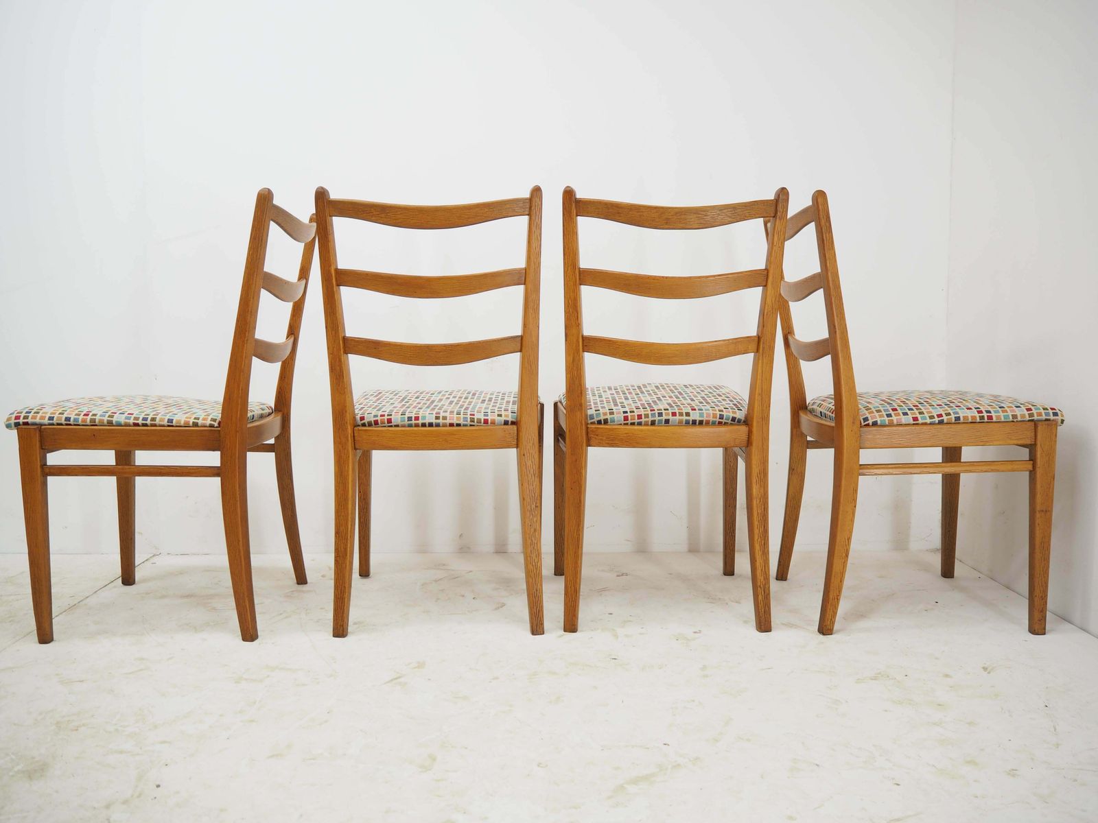 Furniture Set Of 4 Midcentury Dining Chairs, Interier Praha, Czechoslovakia, 1970s photo