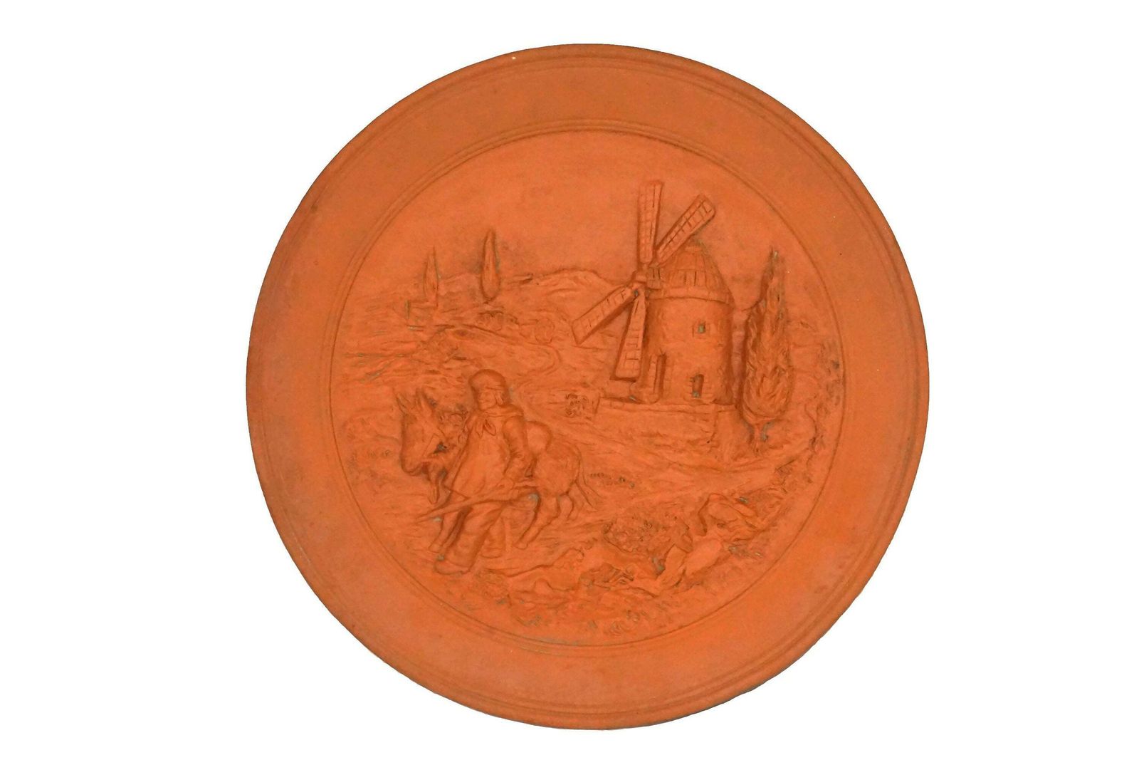 Provence Terracotta Decorative Wall Plate, French Provencal Pottery Souvenir Art Hanging