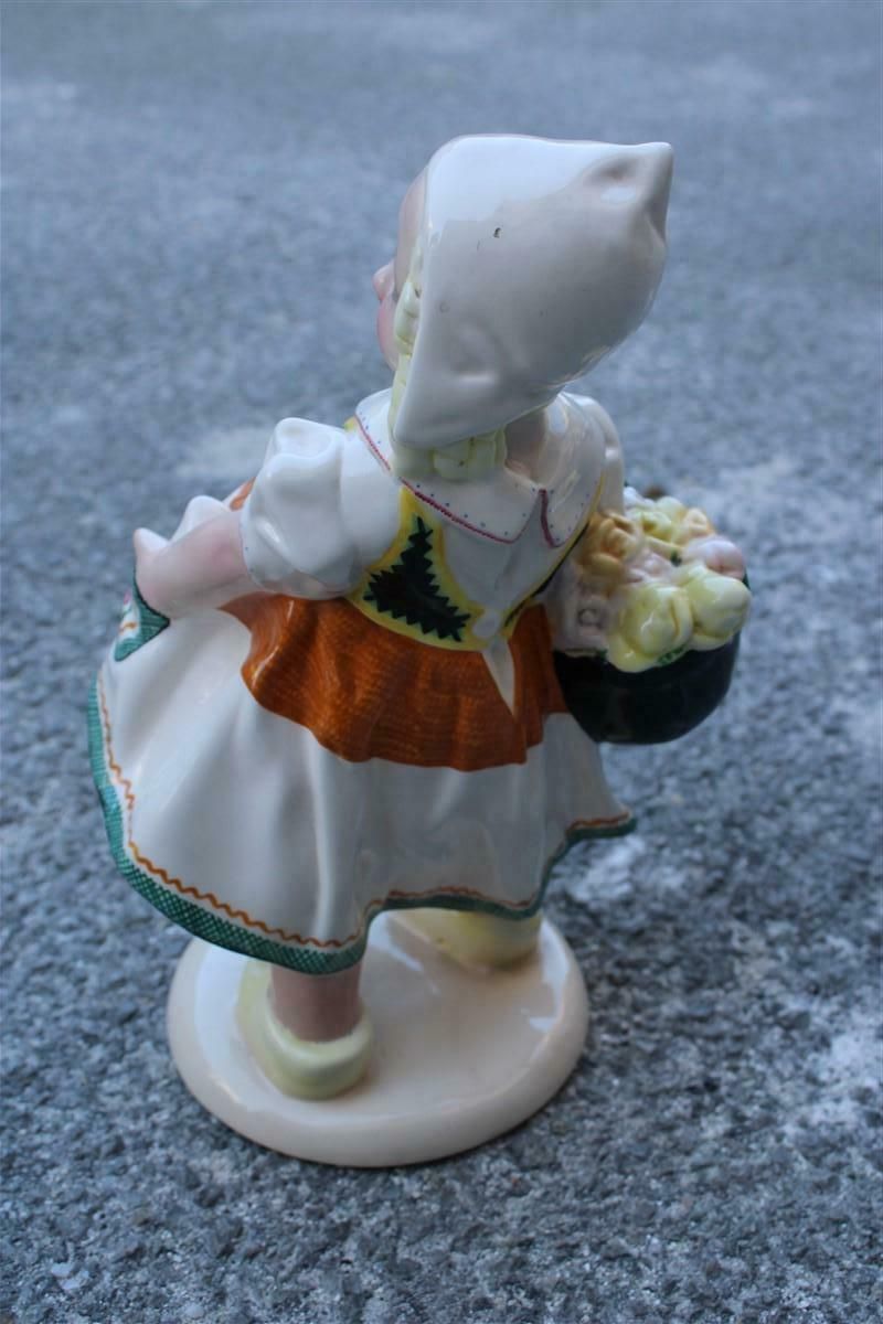 Bambina In Ceramica Italiana Essevi Sandro Vacchetti 1930 Bambina Olandese Lenci photo vinterior