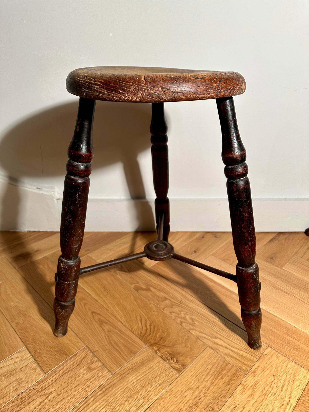 Rare Early Antique Elm Lacemakers Stool Originating From Olney Buckinghamshire The Birthplace Of English Lacemakers Circa 1800 photo buy