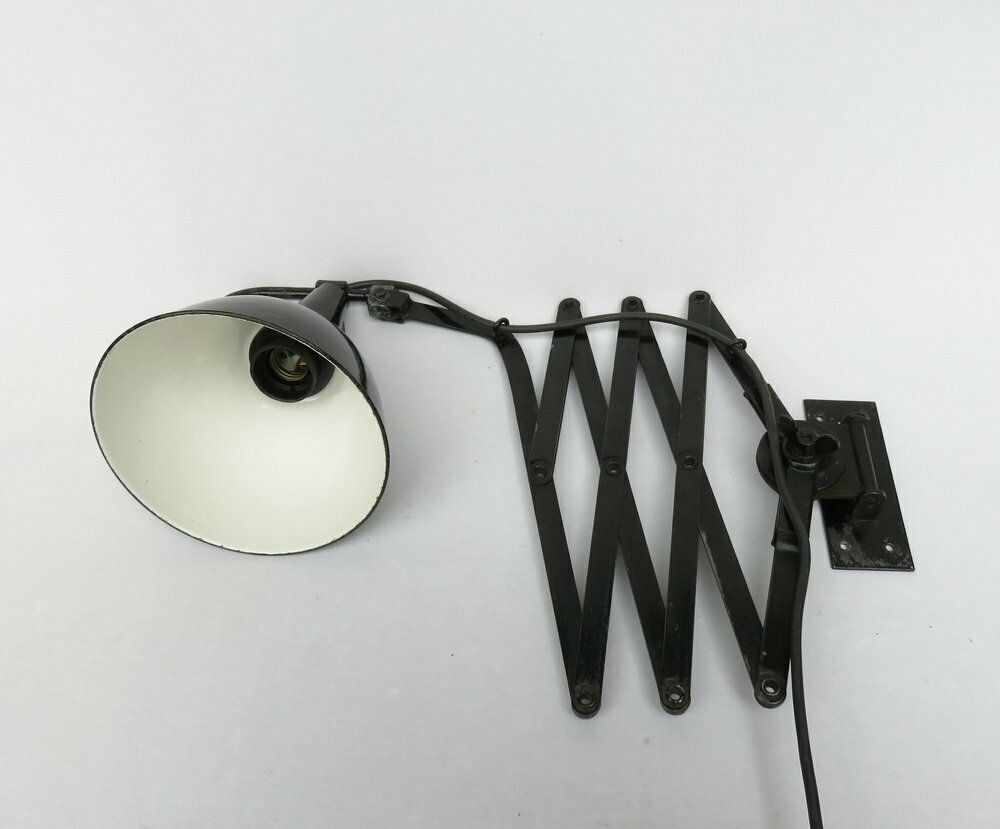 photo vintage Bauhaus Scissor Lamps By Wilhelm Bäder Set Of 2