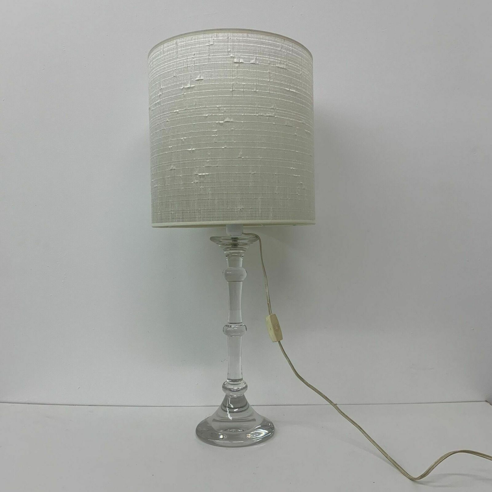Mid Century Design Crystal Table Lamp By Glasfabriek Leerdam , 1960’s