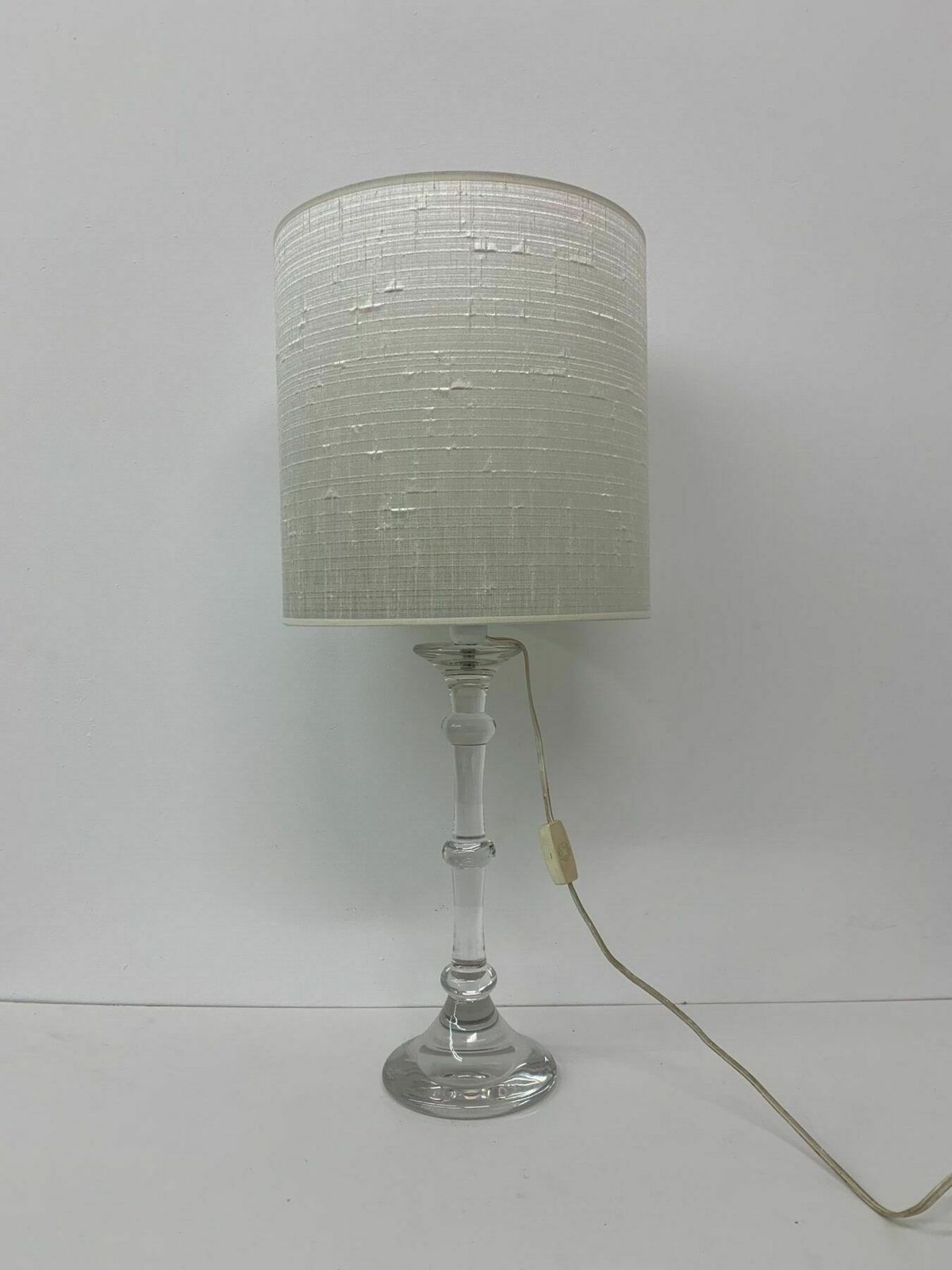 Mid Century Design Crystal Table Lamp By Glasfabriek Leerdam , 1960’s photo vinterior