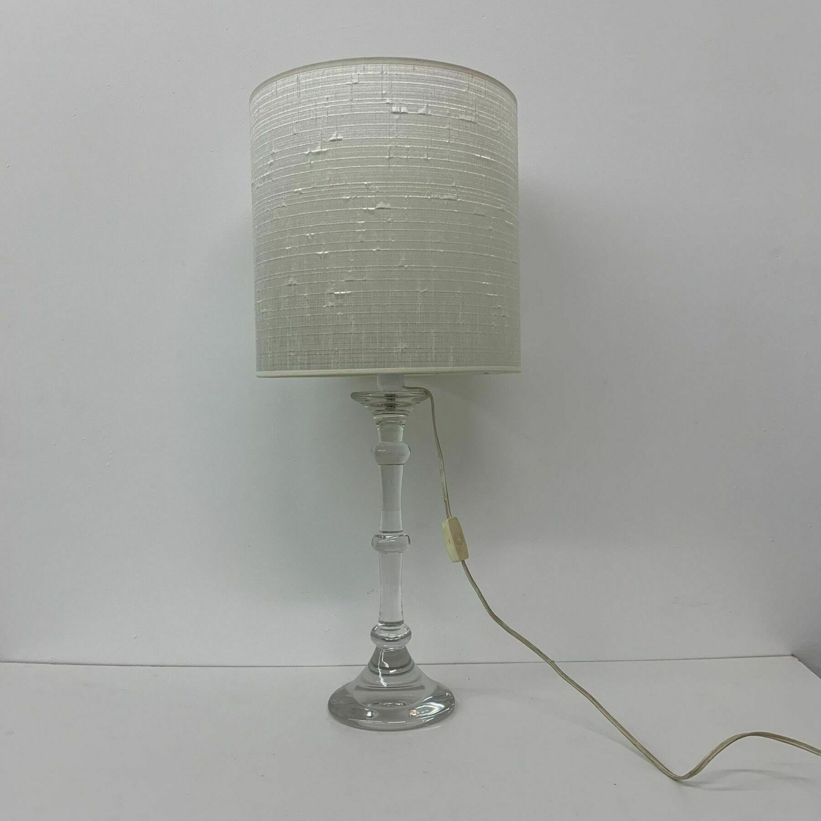 photo for sale Mid Century Design Crystal Table Lamp By Glasfabriek Leerdam , 1960’s