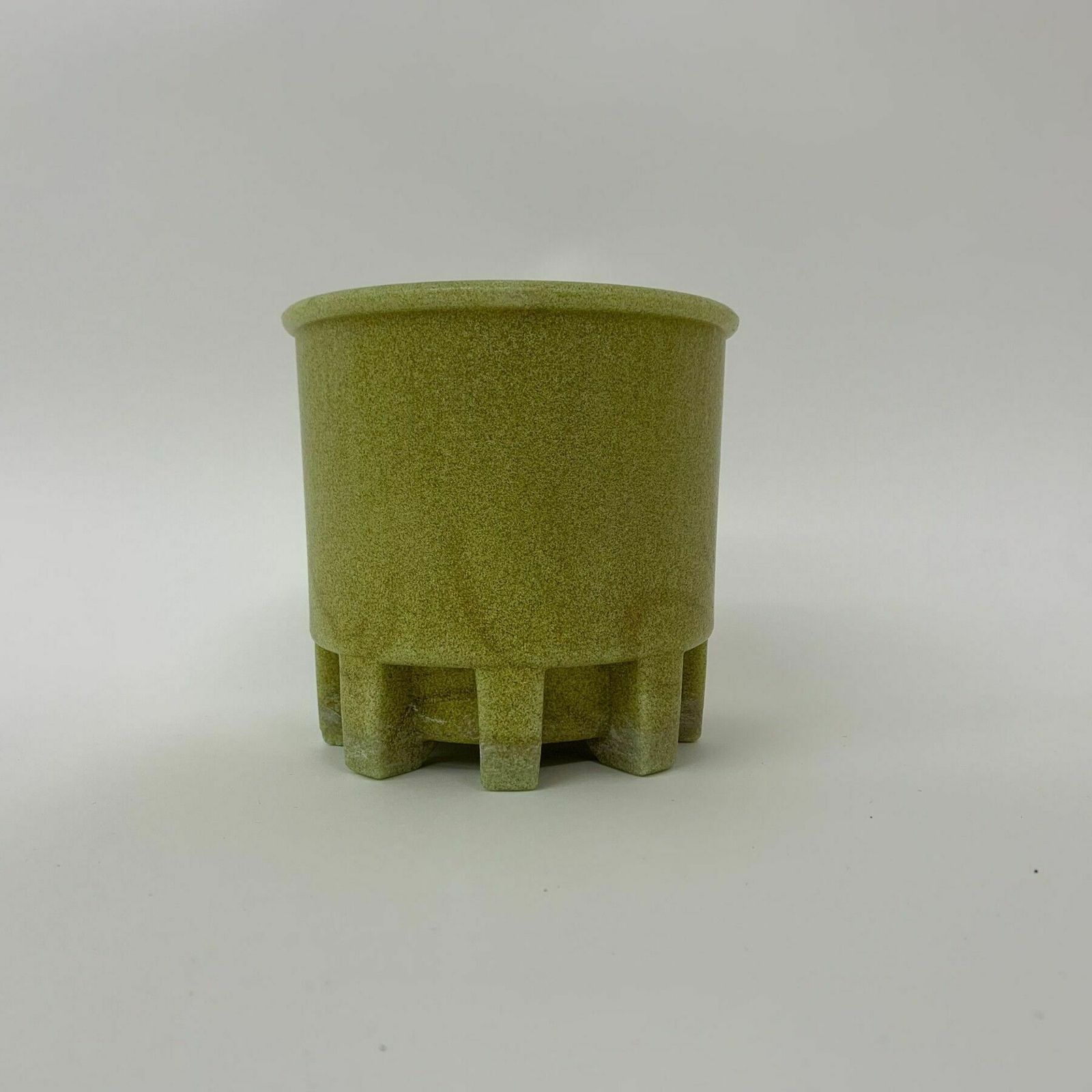 Antique Leerdam Copier Cactus Pot In Yellow Graniver Glass , 1928