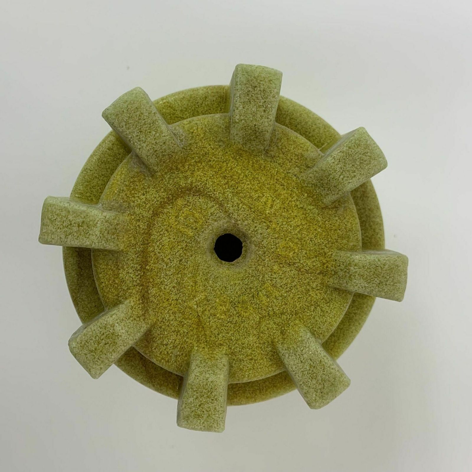 Antique Leerdam Copier Cactus Pot In Yellow Graniver Glass , 1928 photo vintage