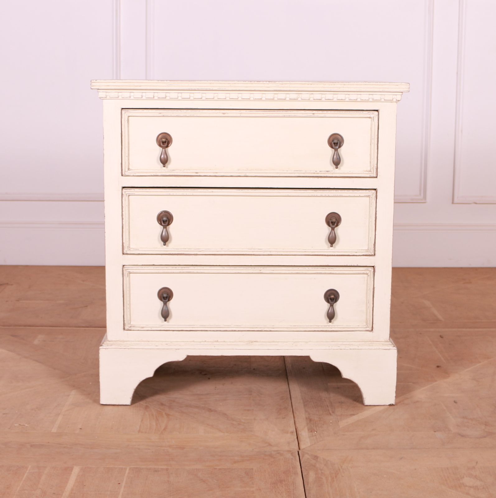 Pair Of Painted Bedside Chest Of Drawers photo for sale