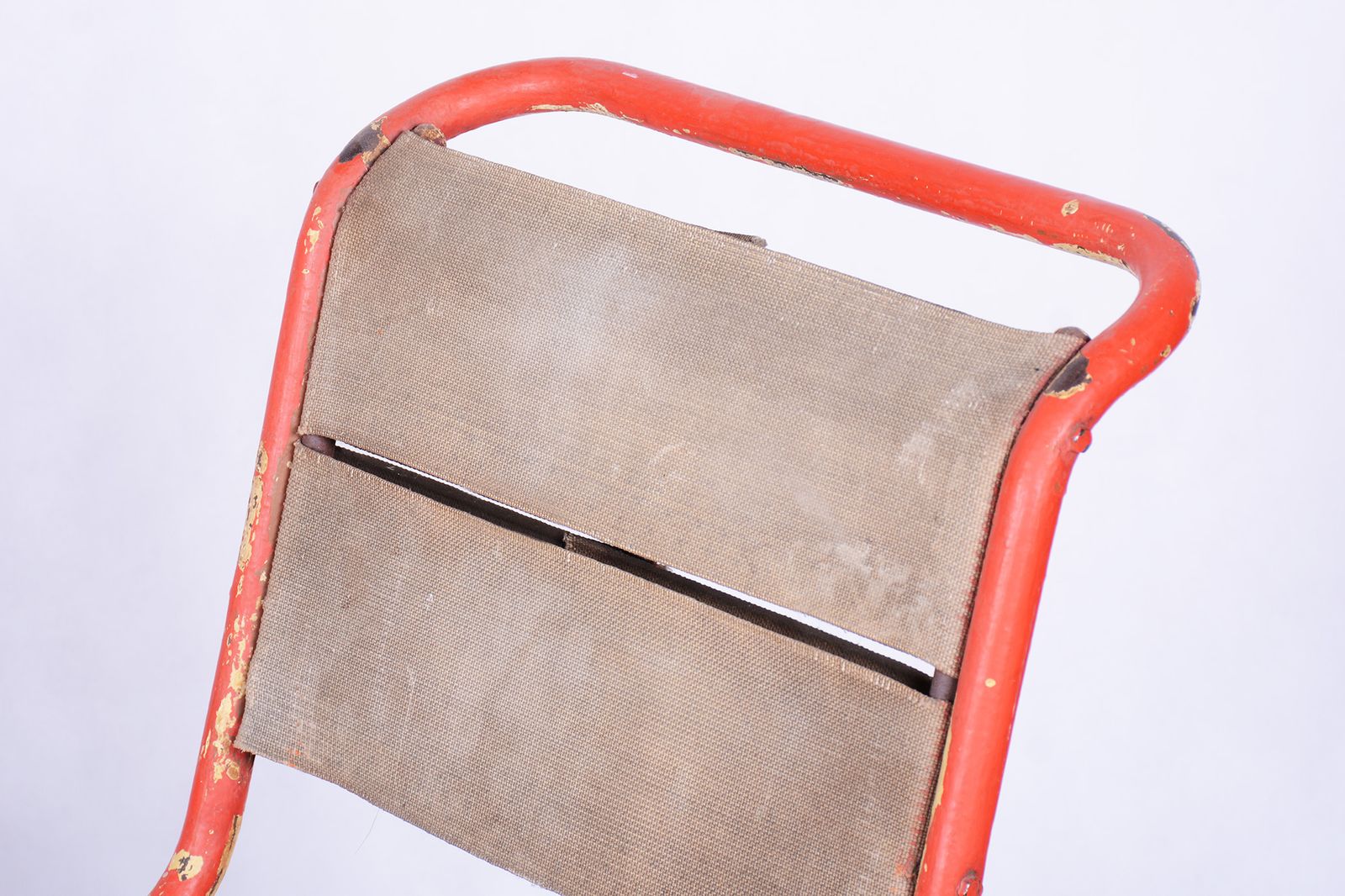 Original Pair Of Chairs By Josef Gocar, Lacquered Steel, Czechia, 1930s photo Furniture