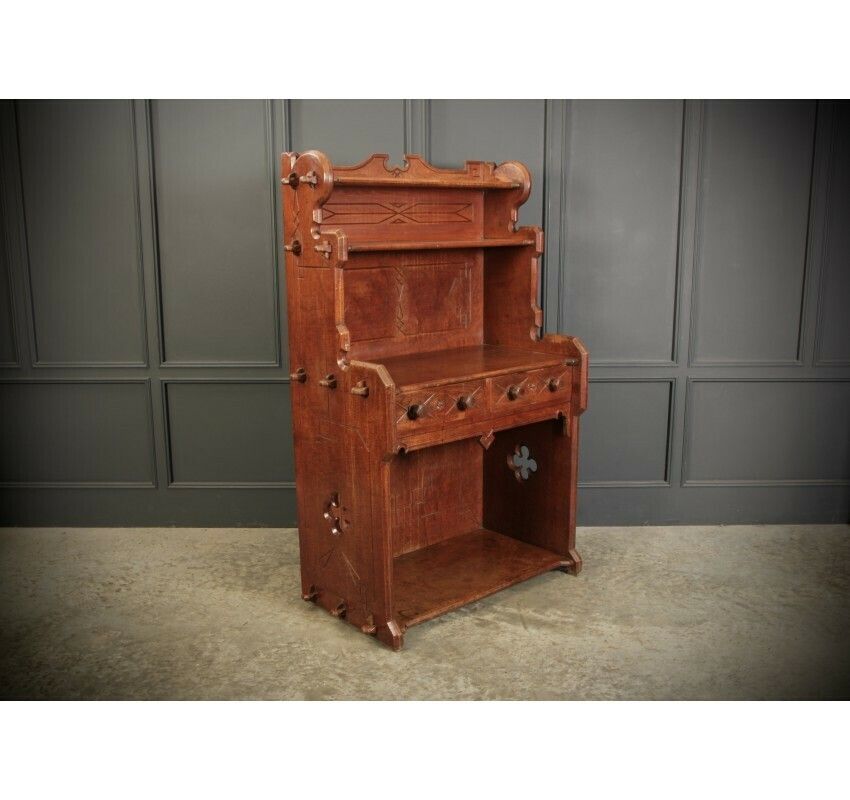 Rare Elm Dresser By Augustus Pugin