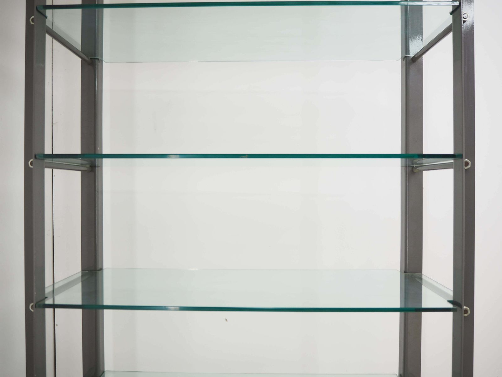 Industrial Shelves, Steel And Tempered Glass , 2000s photo vinterior