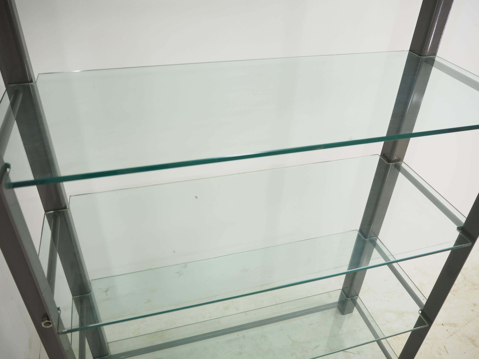 photo furniture Industrial Shelves, Steel And Tempered Glass , 2000s