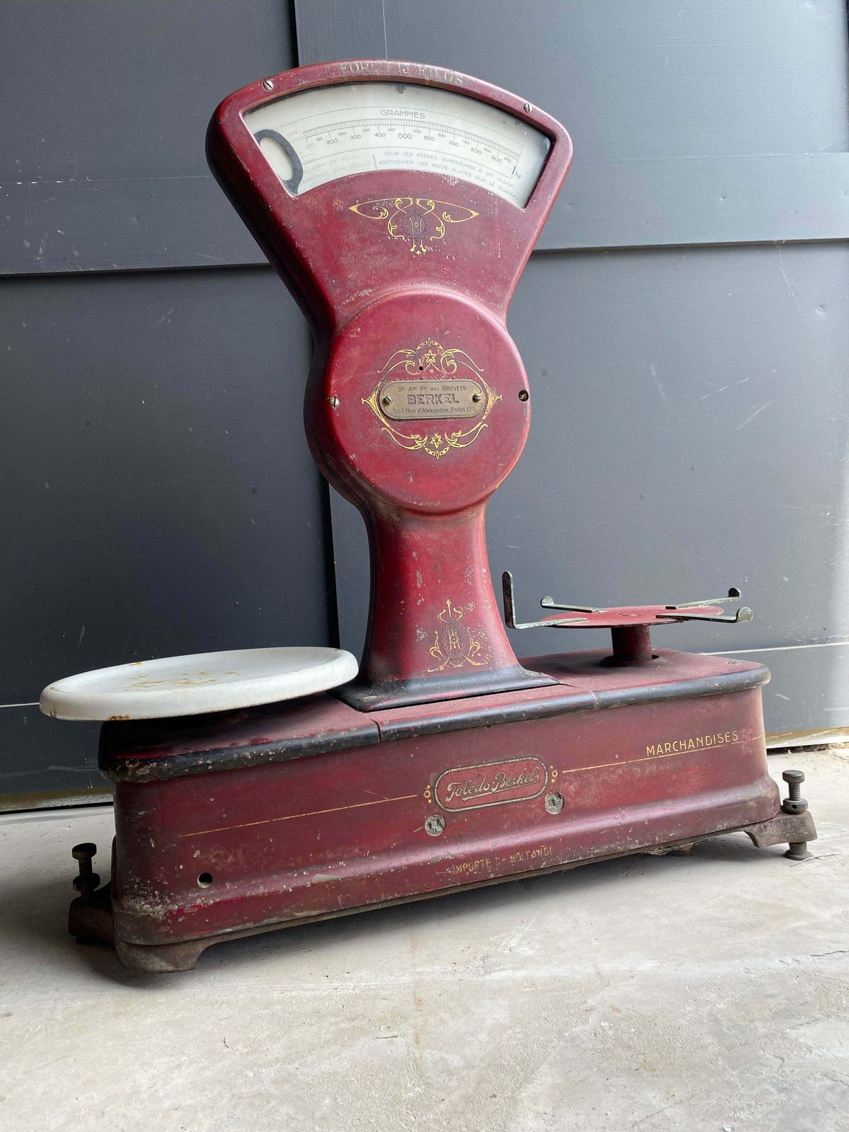 photo furniture Berkel Weighing Scales, 1920s, Vintage