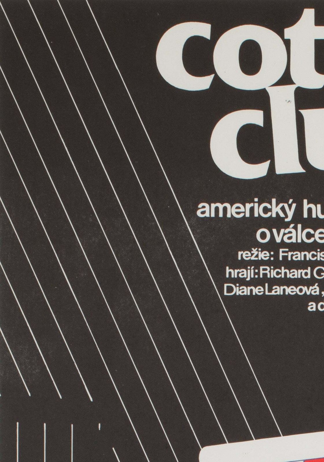 The Cotton Club 1984 Czech A3 Film Poster, Jan Weber photo for sale