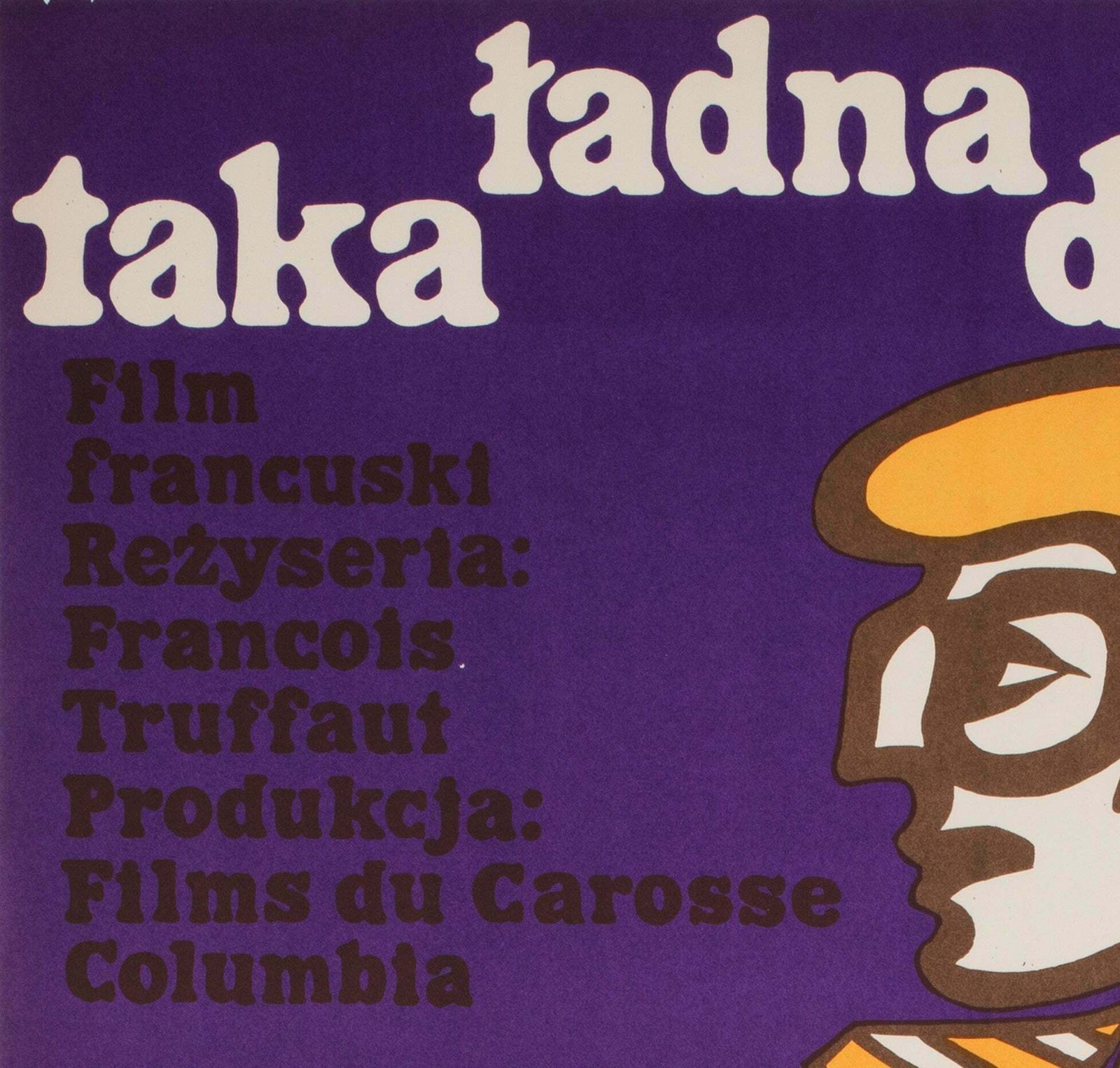 A Gorgeous Girl Like Me 1972 Polish A1 Film Poster, Jerzy Treutler photo for sale