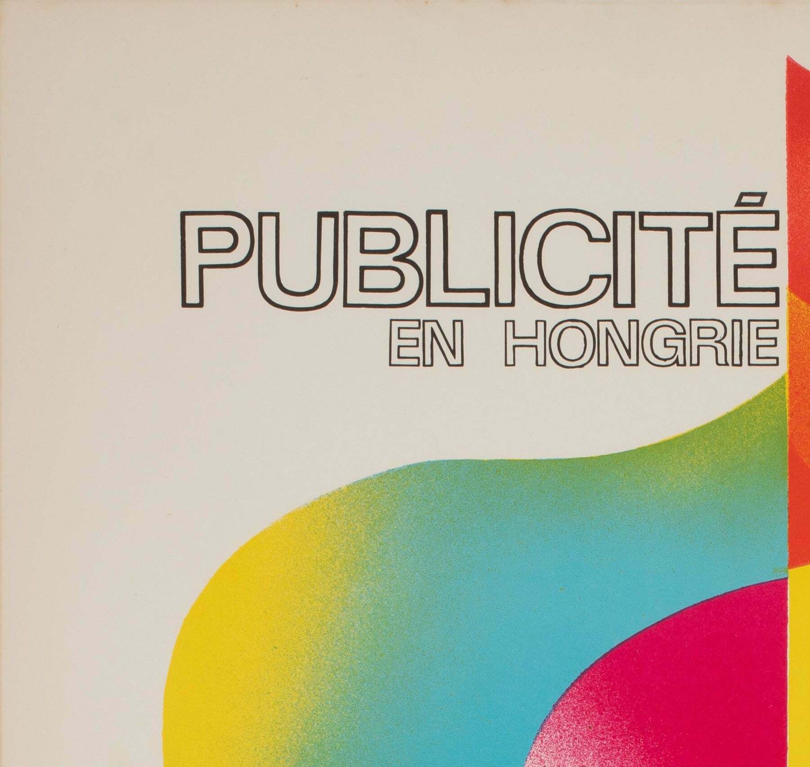 Magyar Hirdeto 1968 Hungarian Advertising Poster, Simonyi Emoke & Jozsef Pecsenke photo for sale