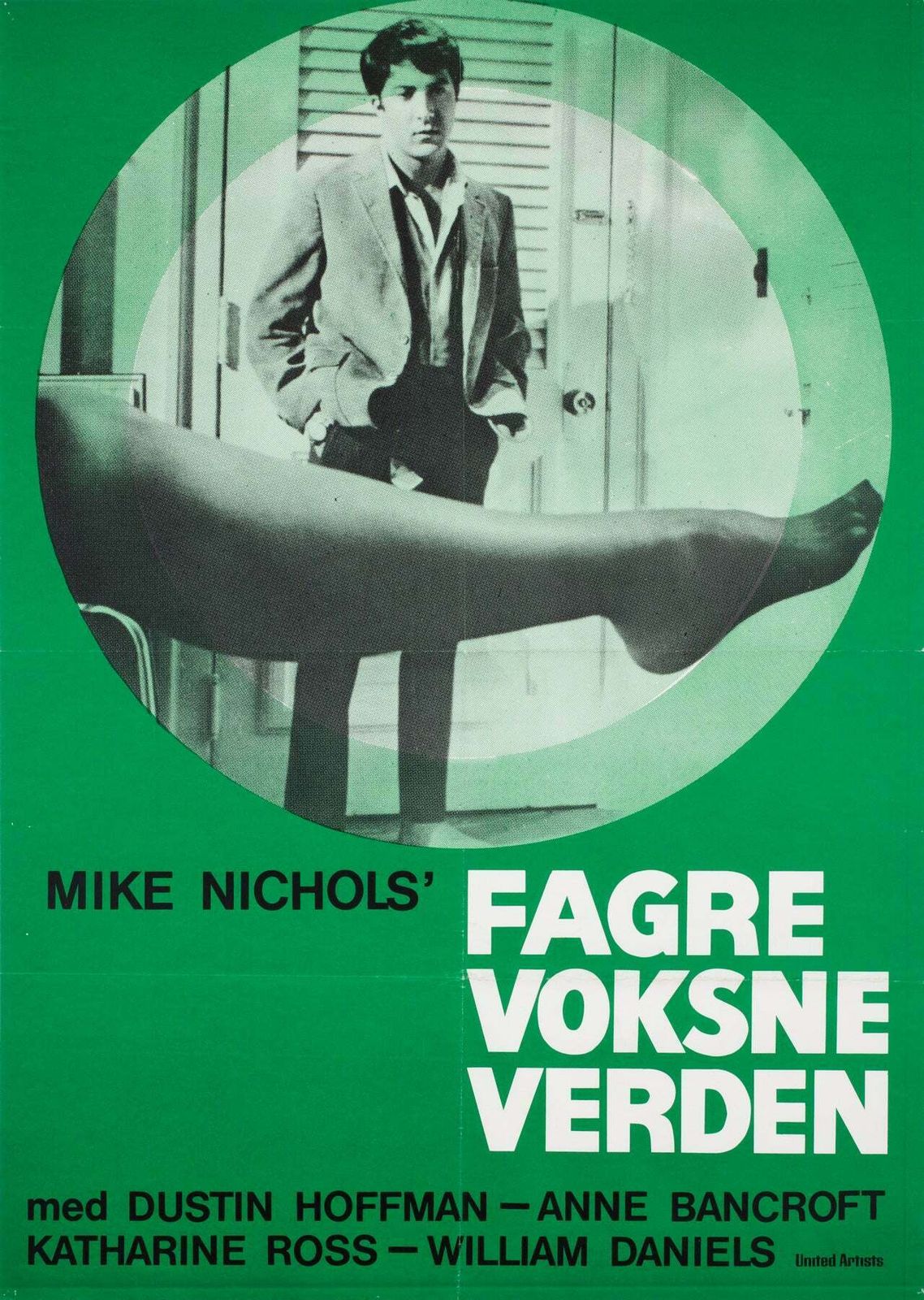 The Graduate 1967 Danish Film Poster