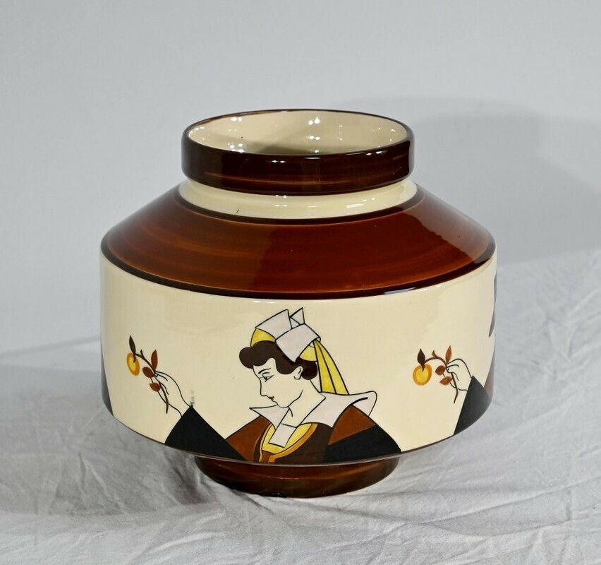 Earthenware Cachepot, Hubaudière Bousquet House – 1st Part Of The 20th Century photo furniture