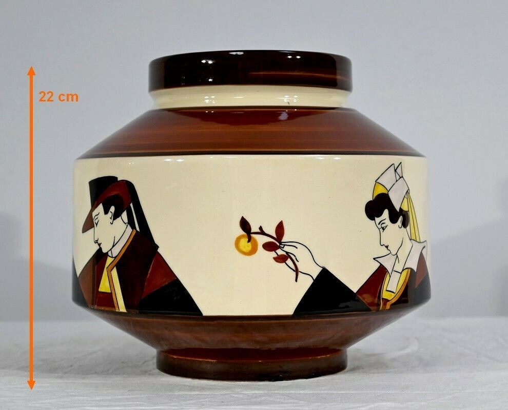 photo vinterior Earthenware Cachepot, Hubaudière Bousquet House – 1st Part Of The 20th Century