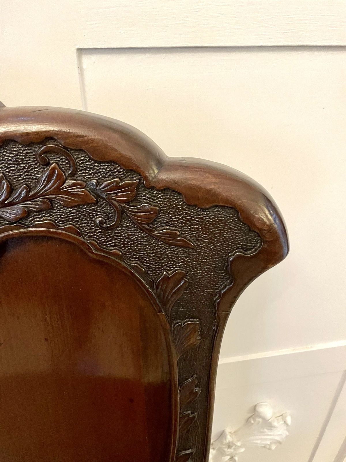 Fine Quality Pair Of Antique Carved Chinese Hall Chairs photo furniture