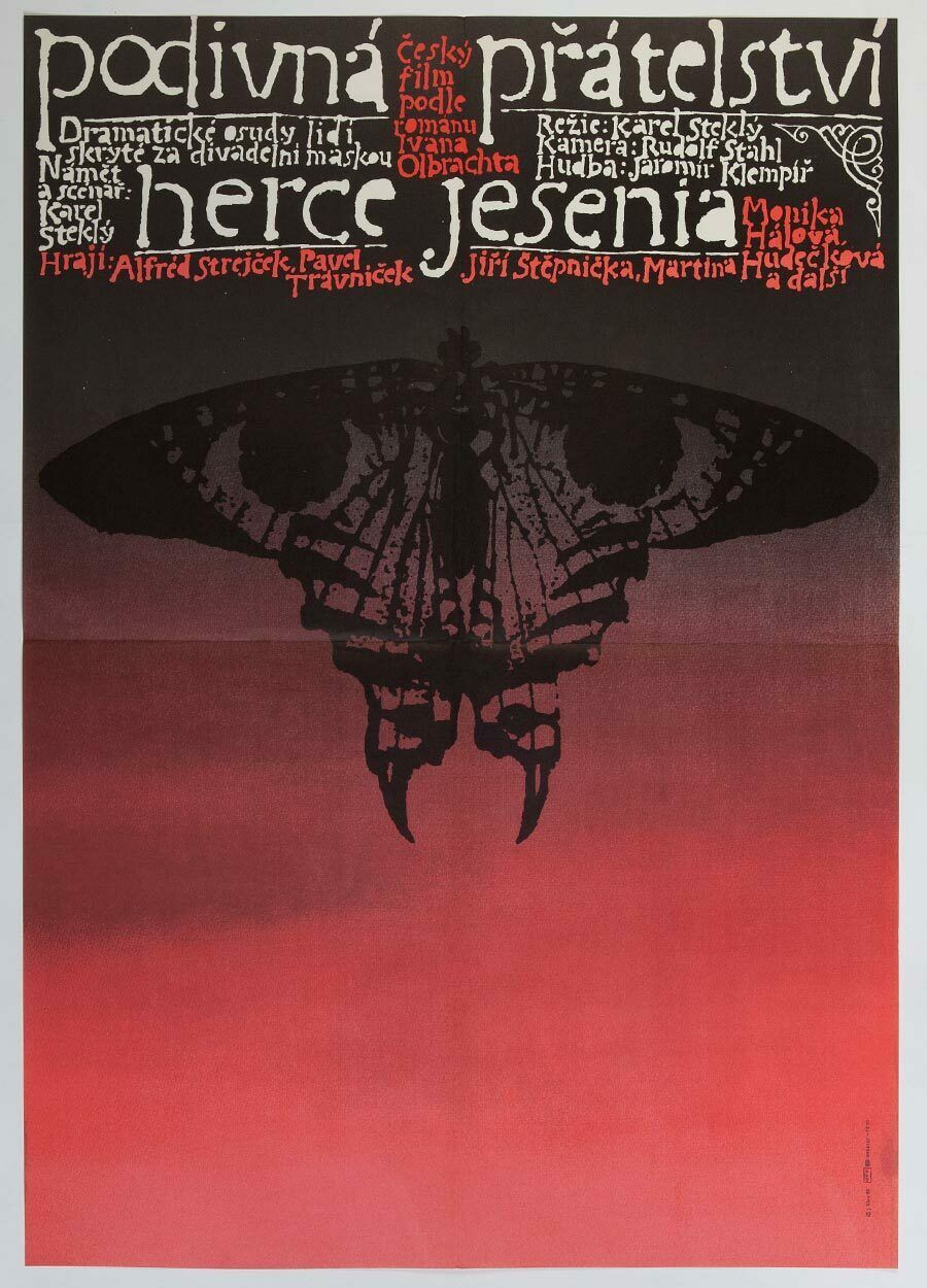 Movie Poster, Actor Jesenius’ Strange Friendship, Jaroslav Sůra, 1985