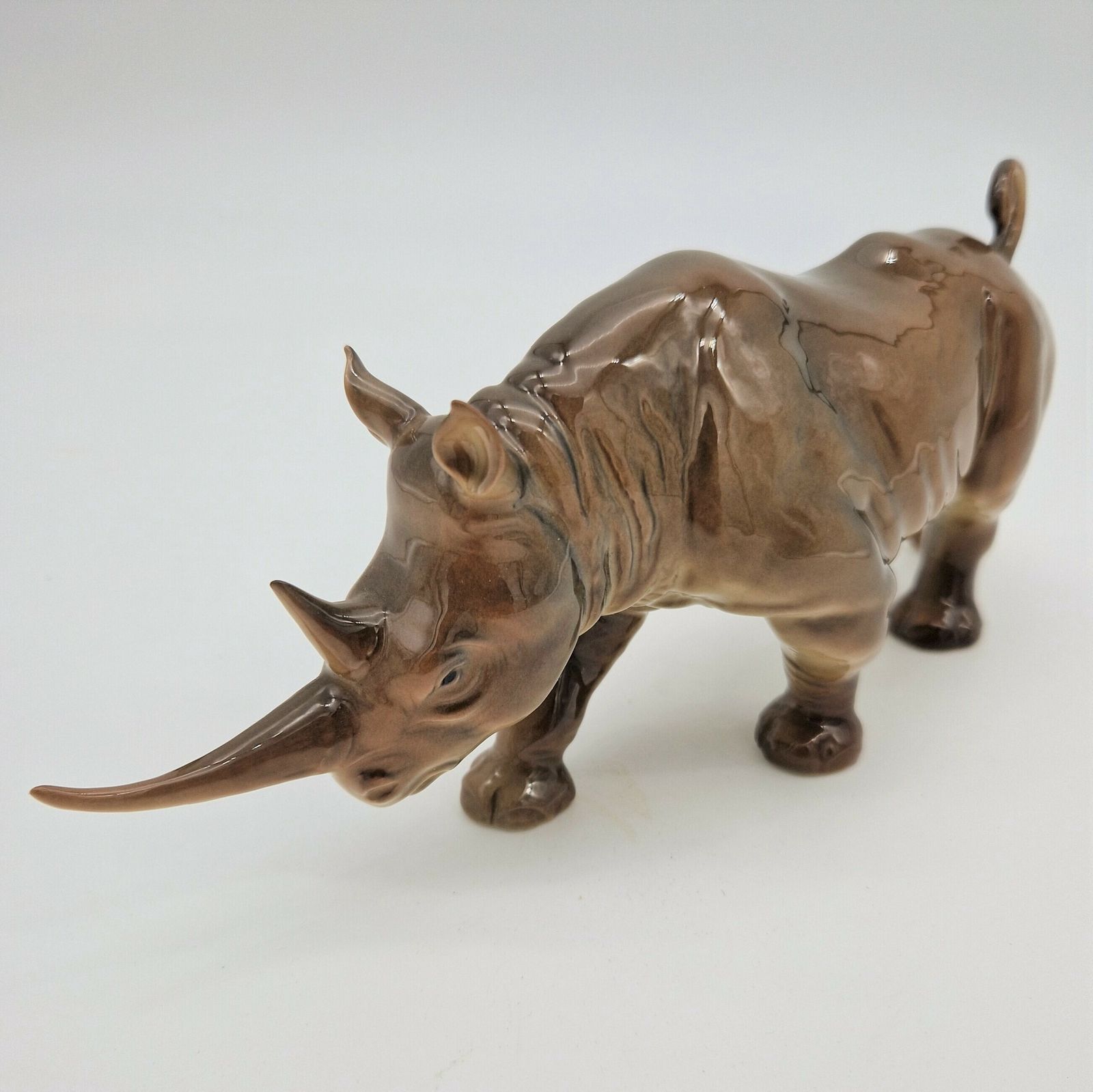 Göbel Porcelain Figure. Black Rhino. 1970   1975 photo 200.0