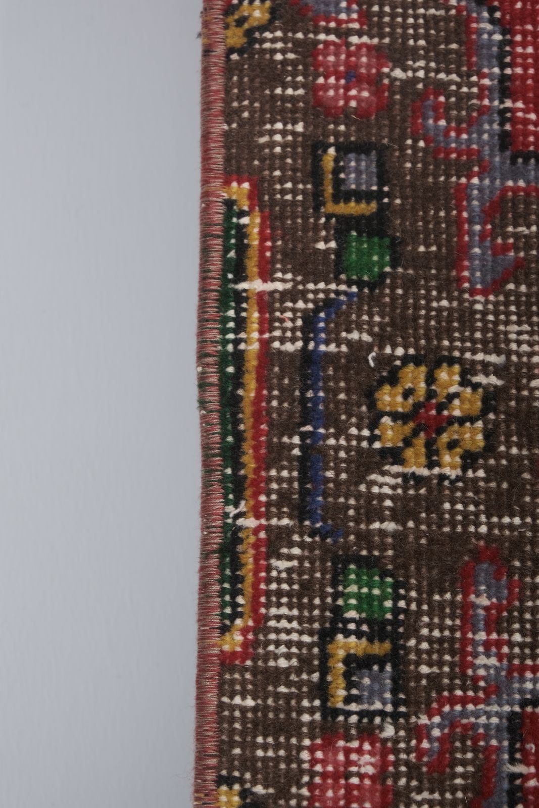 Textiles Vintage Turkish Oushak Extra Long And Narrow Runner With Style 2'8'' X 23'11'' photo