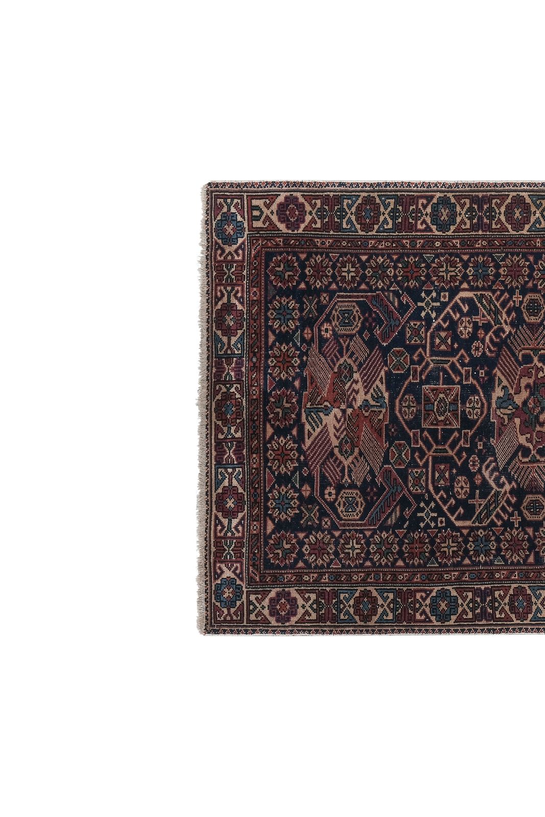 Vintage Caucasian Rug 3'11'' X 6'7'' photo vinterior