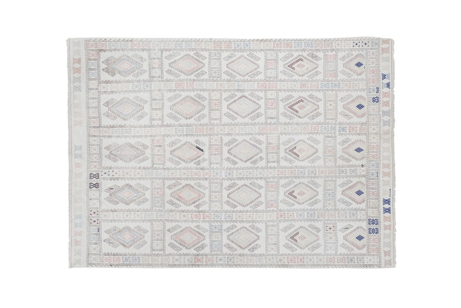 Turkish Faded Kilim Rug 4'1'' X 7'1'' photo furniture
