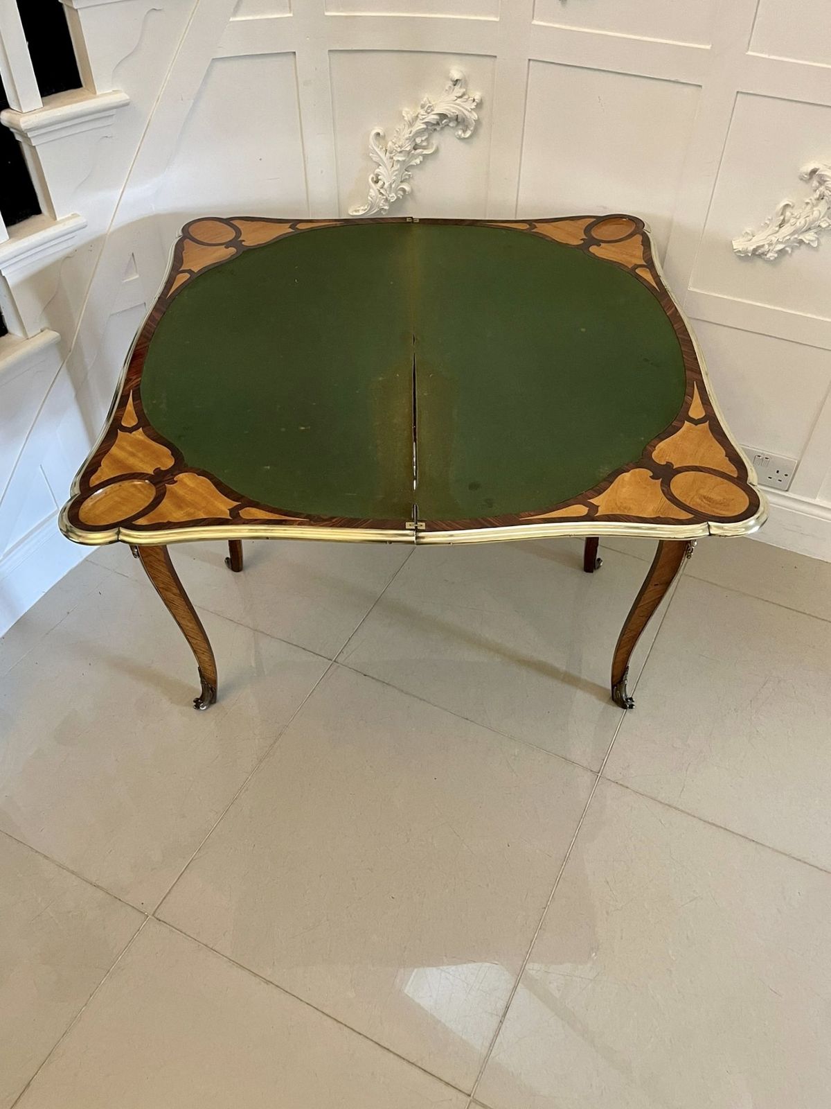 Outstanding Quality Antique Porcelain And Ormolu Mounted Kingwood Table By G T Morant, London photo furniture
