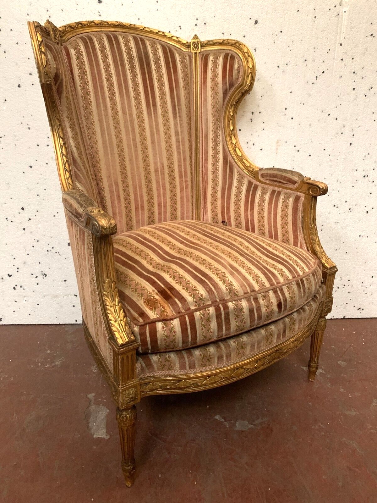 Bergere Louis XVI Style In Gilded Wood XX Century photo vinterior