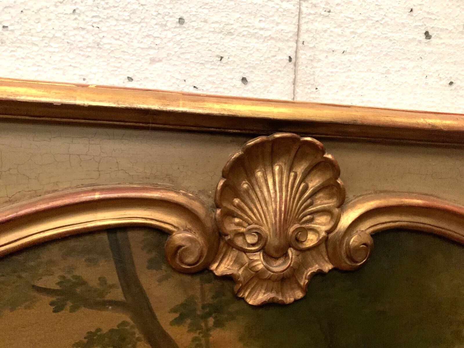 Louis XV Style Trumeau In Patinated And Gilded Wood XX Century photo buy