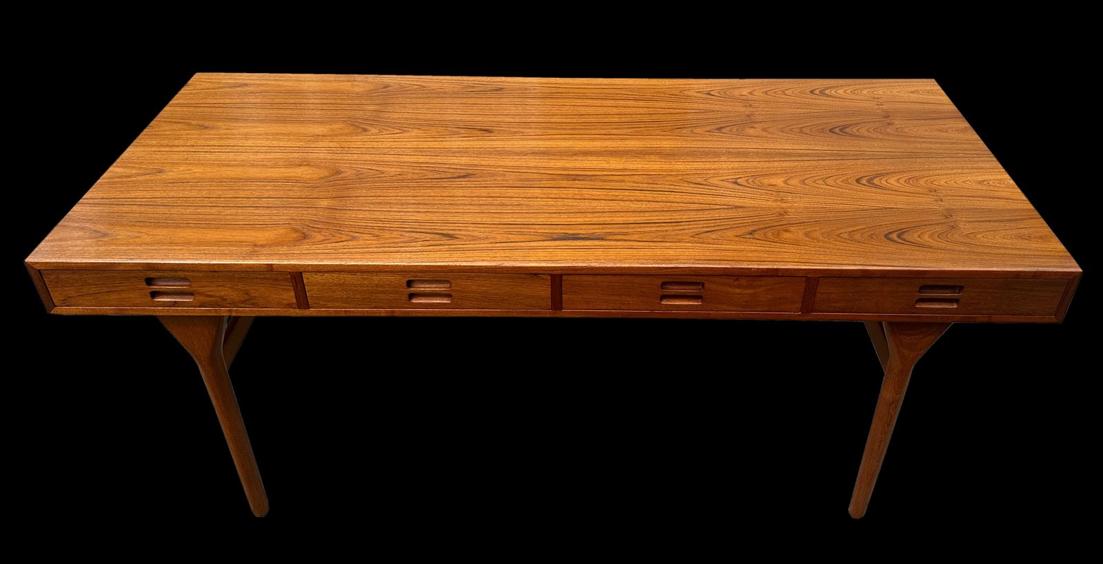 Teak 4 Drawer Desk By Nanna Ditzel For Soren Wiladsen