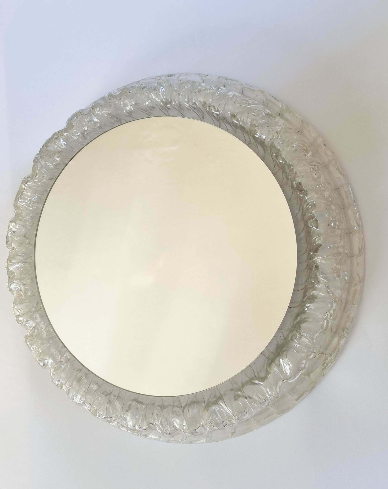 Midcentury Rare Wall Mirror Hillebrand, Germany, 1970s photo vintage