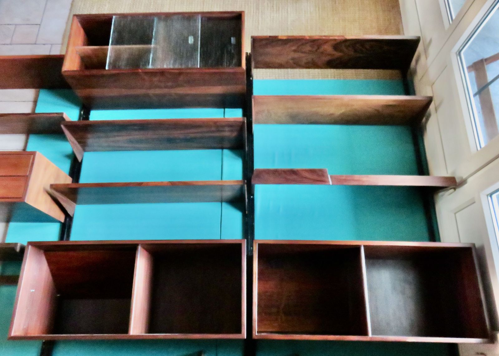 Bookcase In Rosewood With A System Of Shelves And Boxes. Kai Kristiansen, Denmark 1960 photo 2956.0