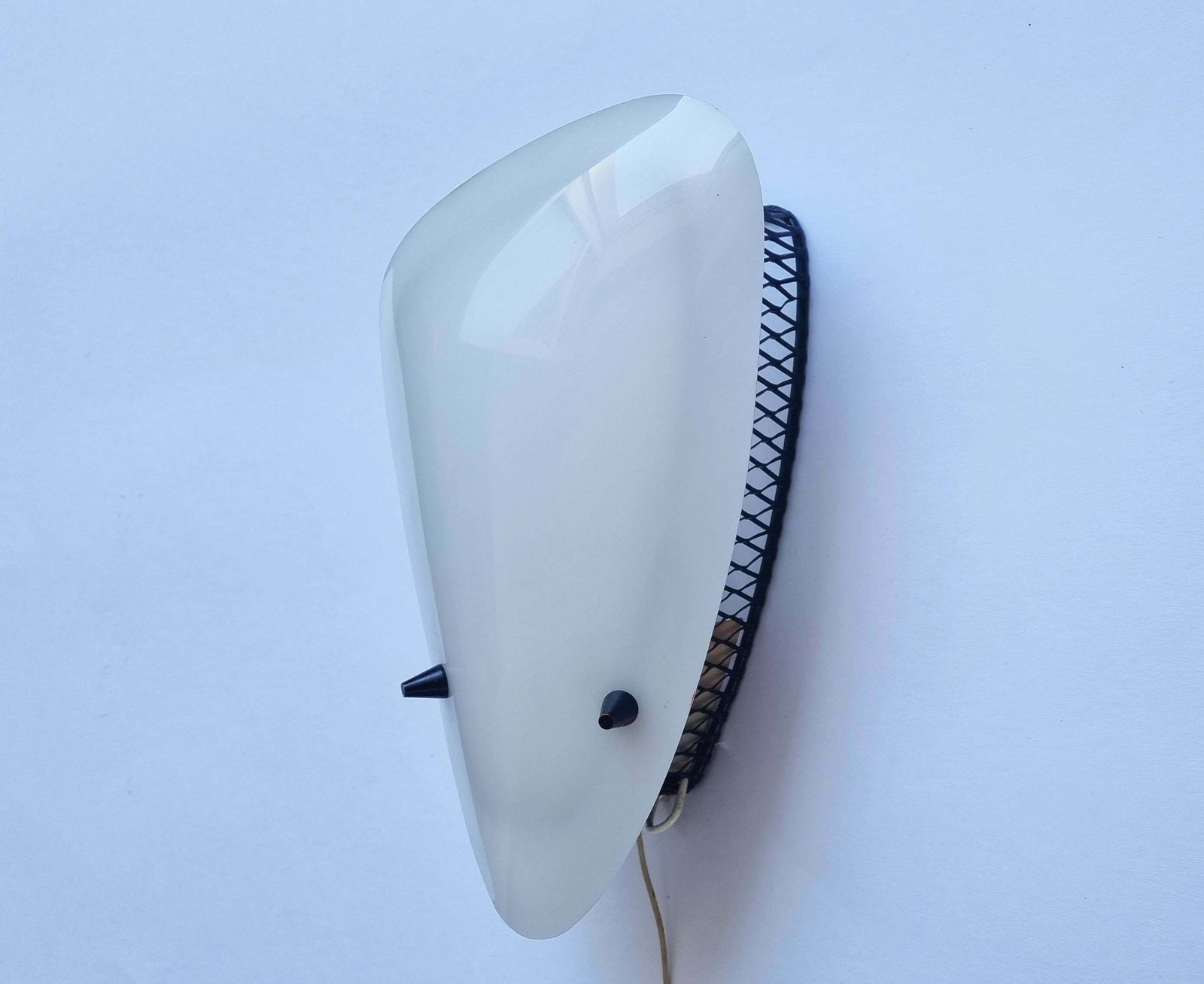 Very Rare Midcentury Wall Lamp In Style Of Stilnovo, Italy, 1970s photo vinterior