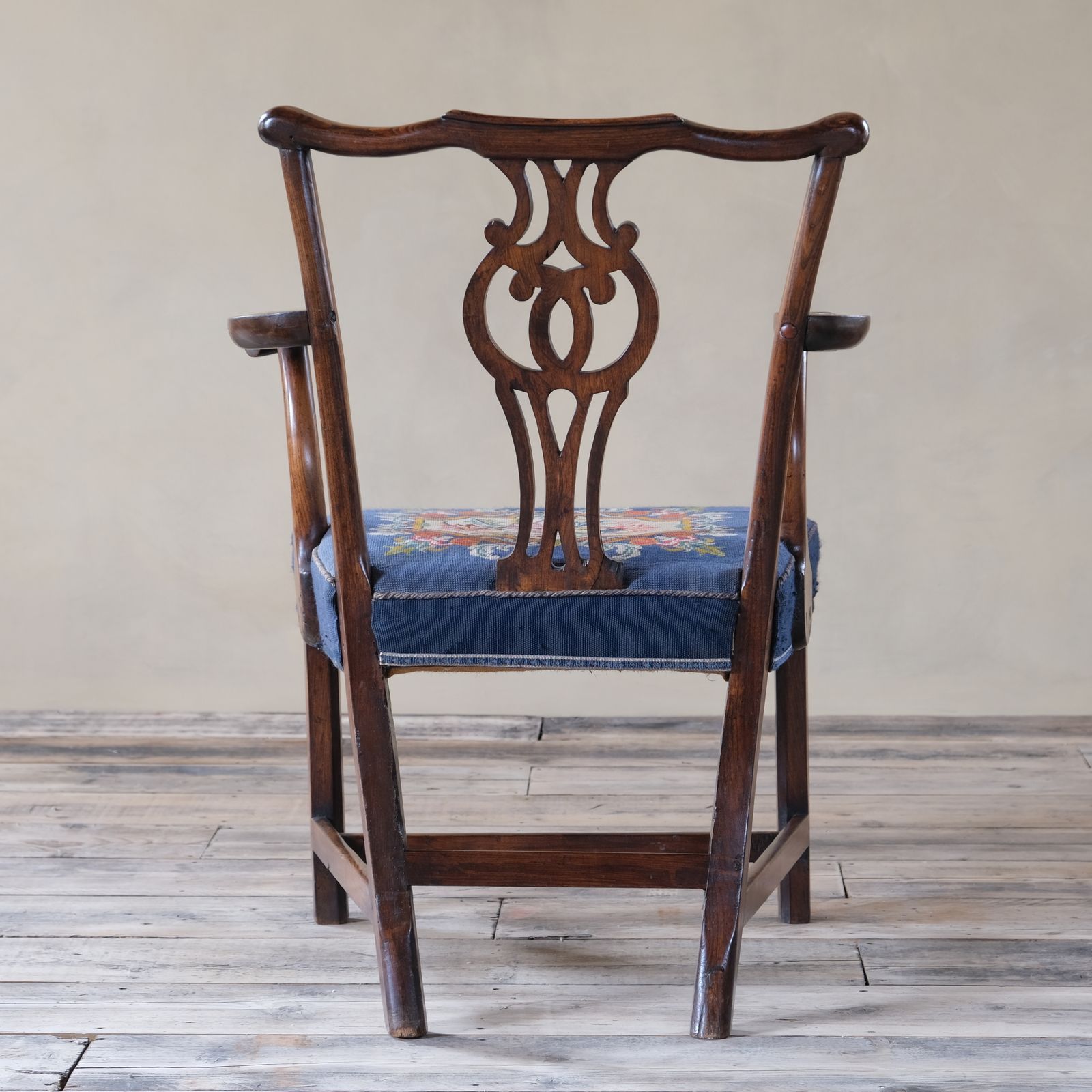 Chippendale 18th Century Georgian Elm Armchair photo buy