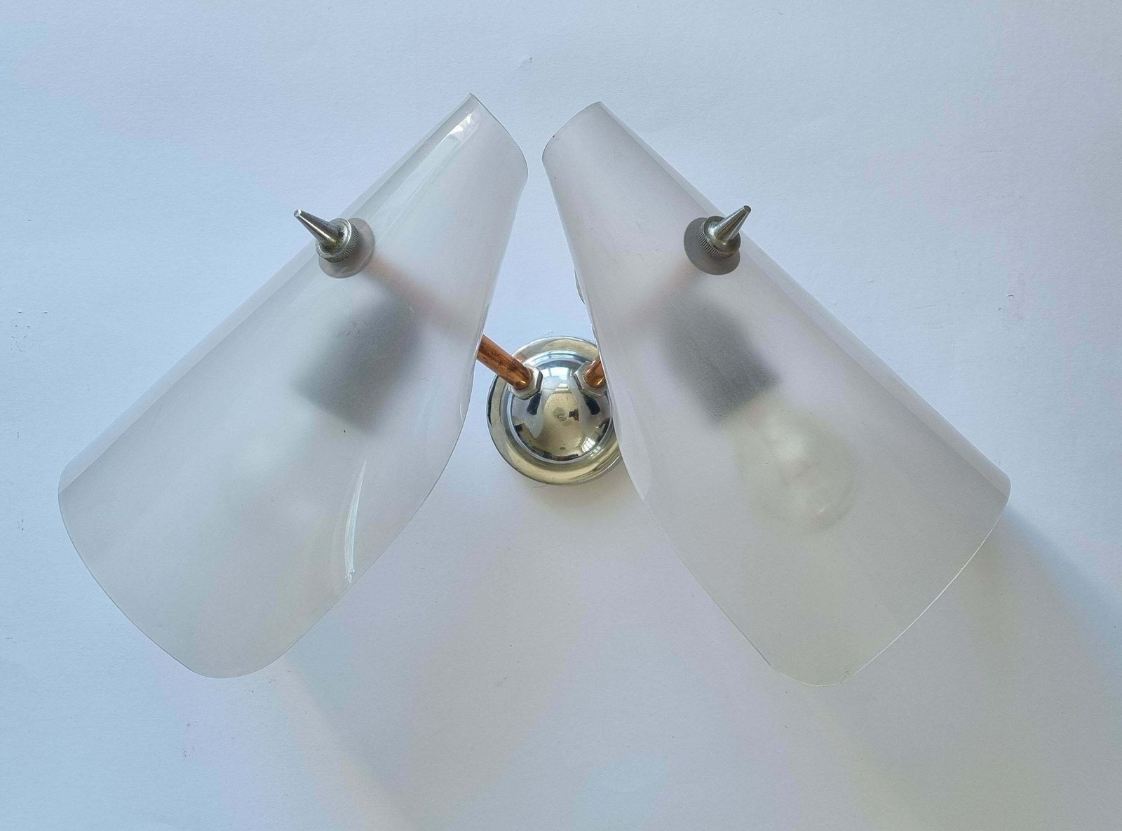 Large Midcentury Wall Lamp In Stilnovo Style, Italy, 1960s photo furniture